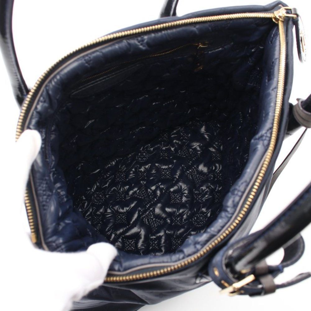 Louis Vuitton Lockit Marine Monogram Nylon Leather Navy Black MM Handbag - Picture 3 of 5